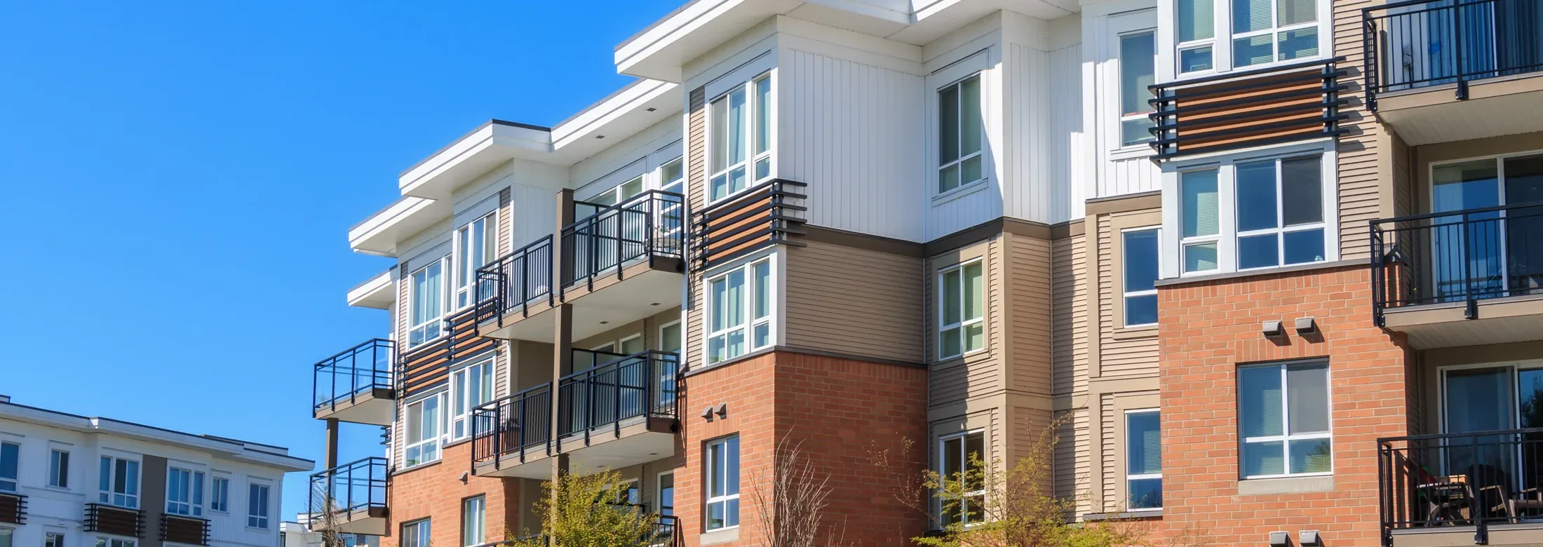 commercial buildings, apartment buildings